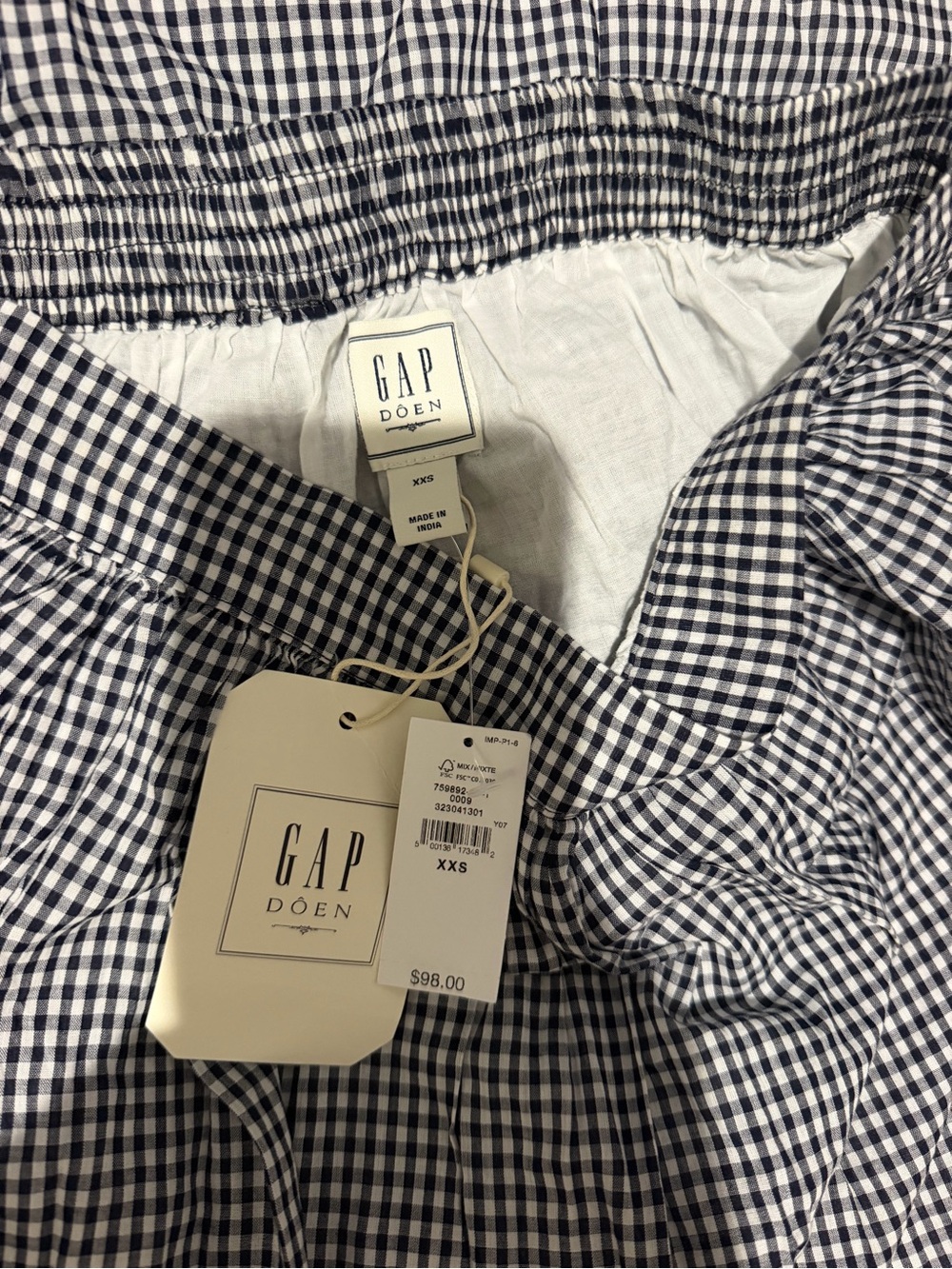 GAP X DOEN Gingham MIDI Skirt - Picture 4 of 4